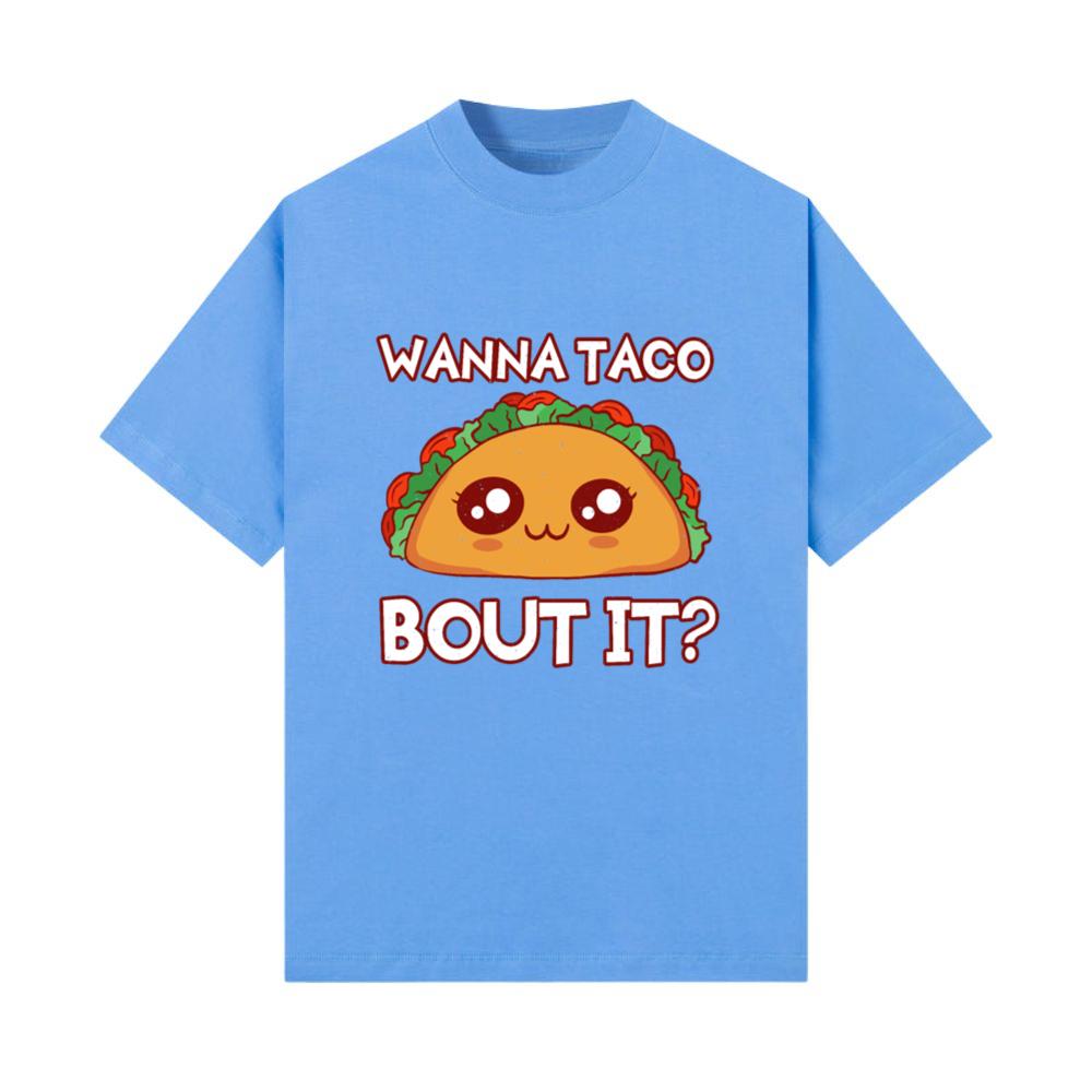 Talk About It Cute Kawaii Face Anime Vibes Taco T-Shirt