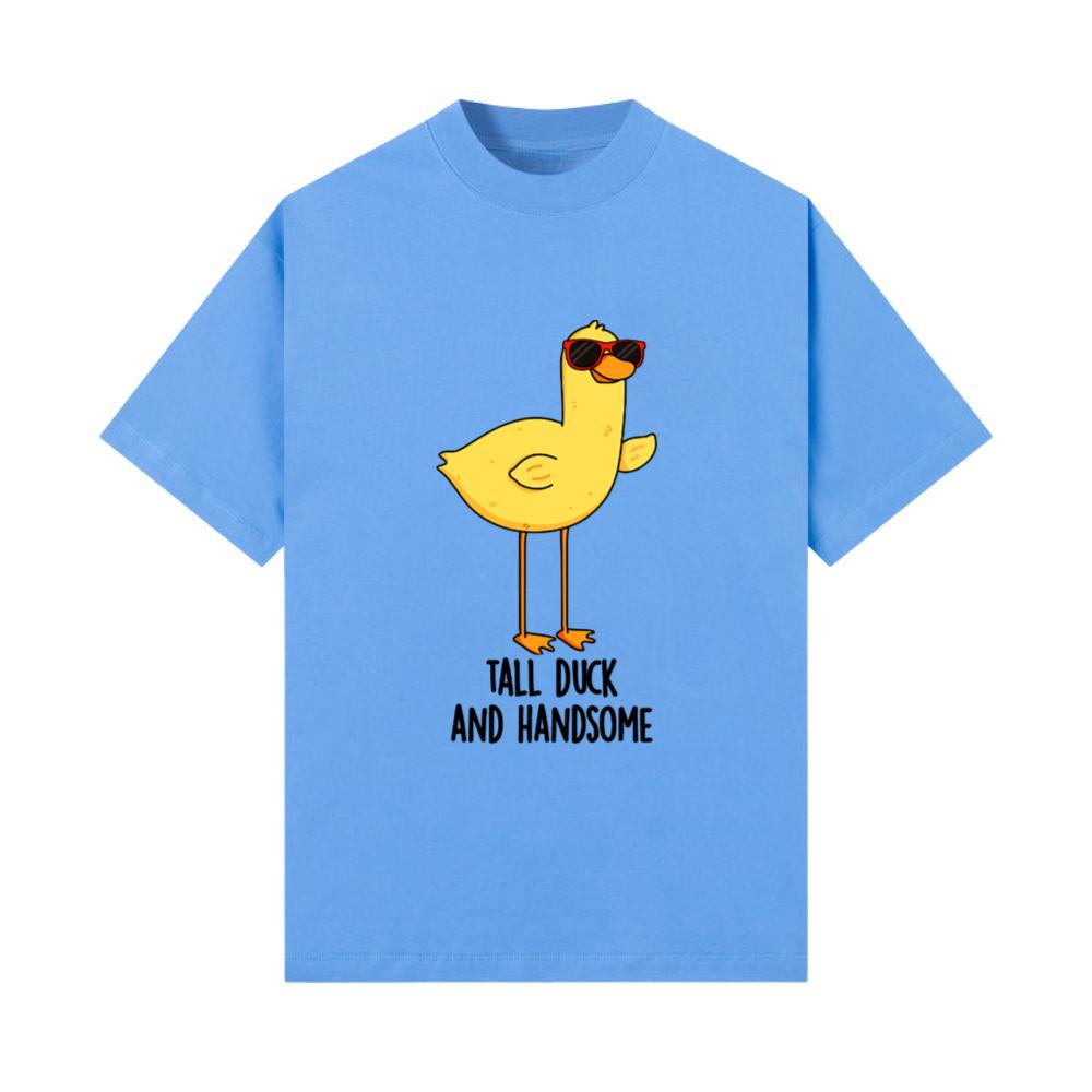 Tall Duck And Handsome Funny Animal Pun T-Shirt