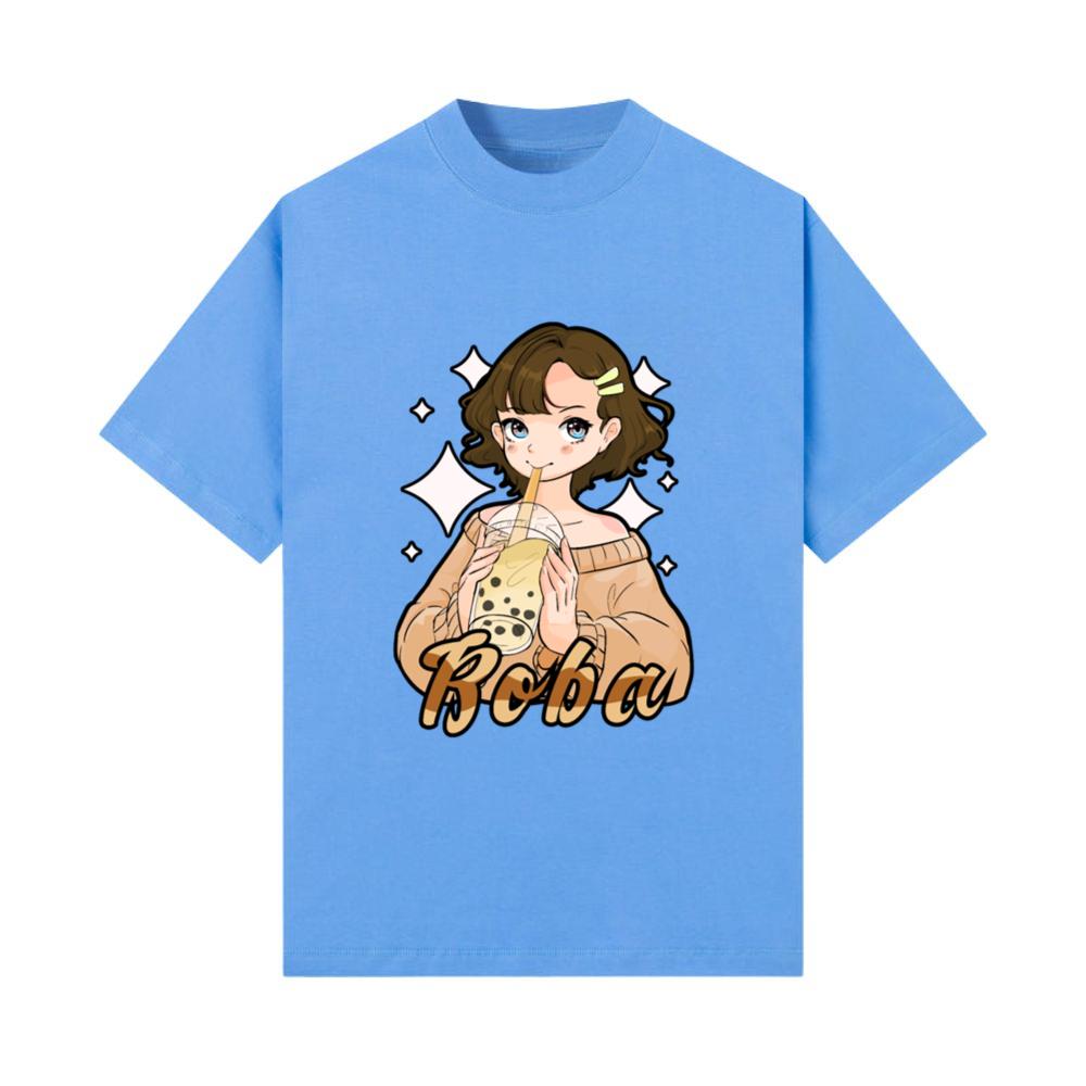 Tapioca Pearls Boba Tea Kawaii Anime Girl T-Shirt