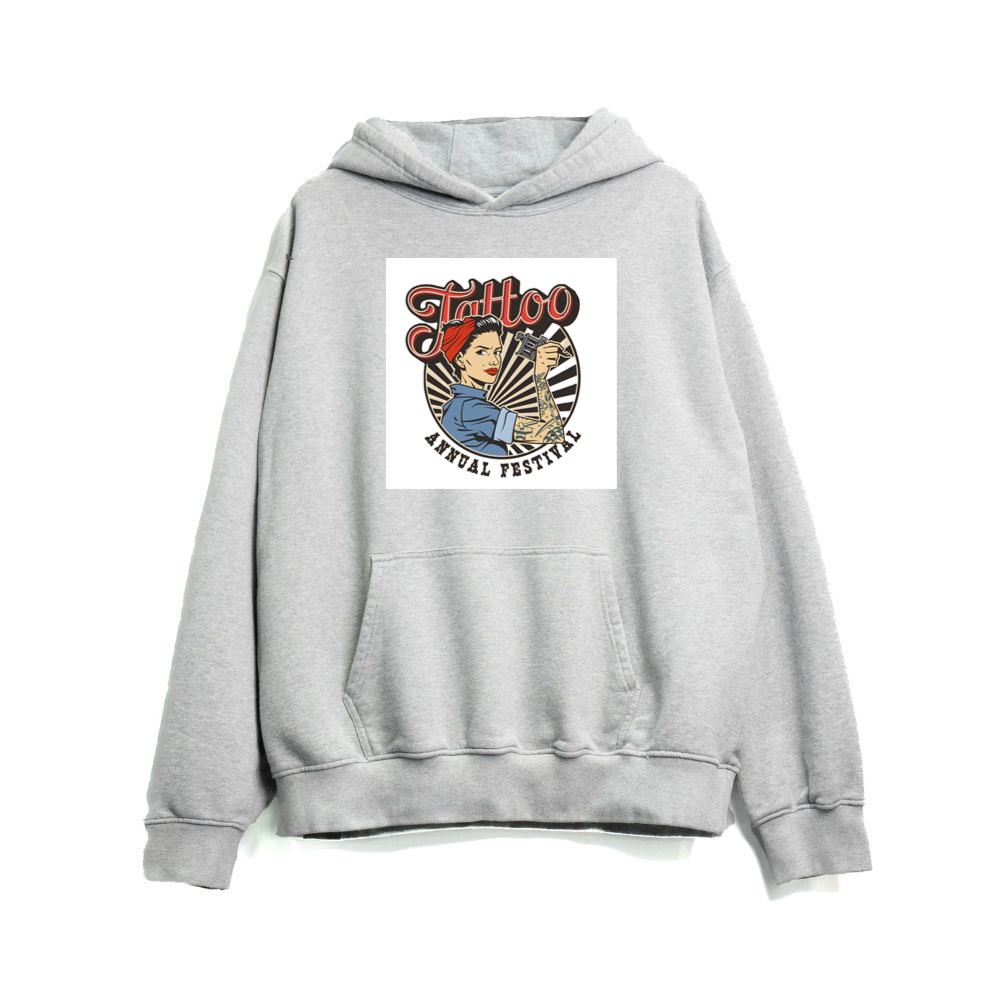 Tattoo Artist with Machine Graphic Hoodies