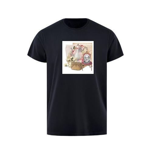 Teapot, Flowers, Bust, and Basket in a Surreal Composition T-Shirts