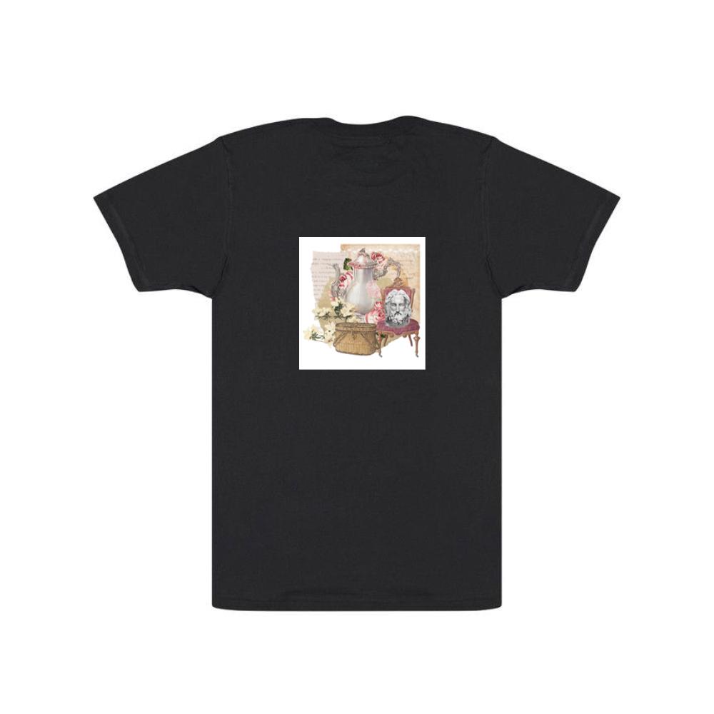 Teapot, Flowers, Bust, and Basket in a Surreal Composition T-Shirts