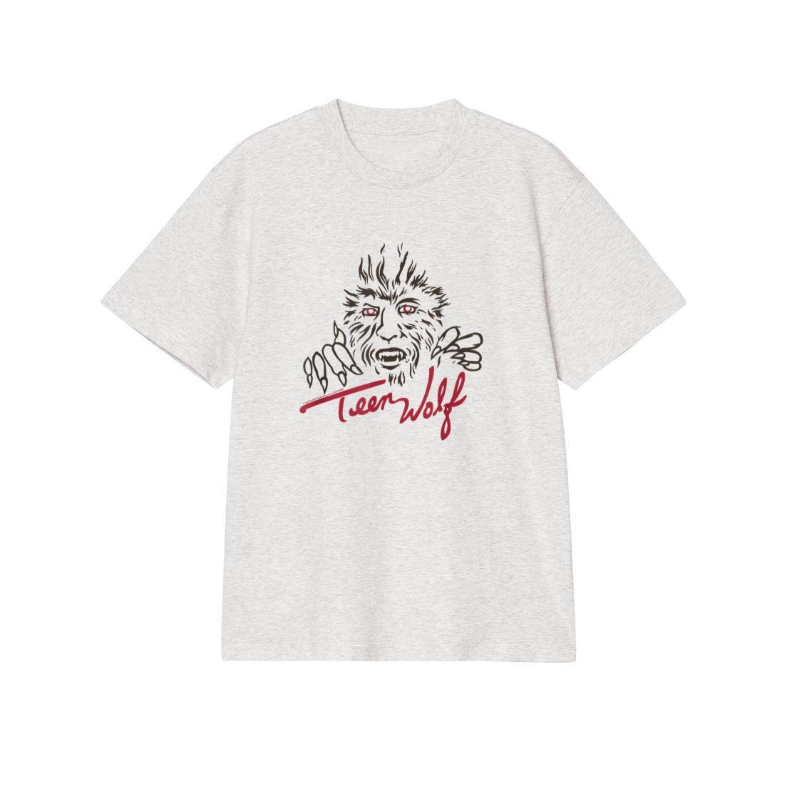 Teen Wolf Retro Vintage Eighties Werewolf Line Art Logo T-Shirt