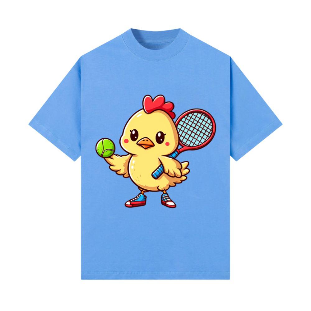 Tennis Match in the Chicken Coop - An Animal T-Shirt
