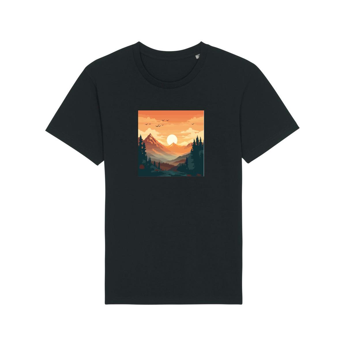 The Amber Ascent of the Alpine Aura T-Shirts