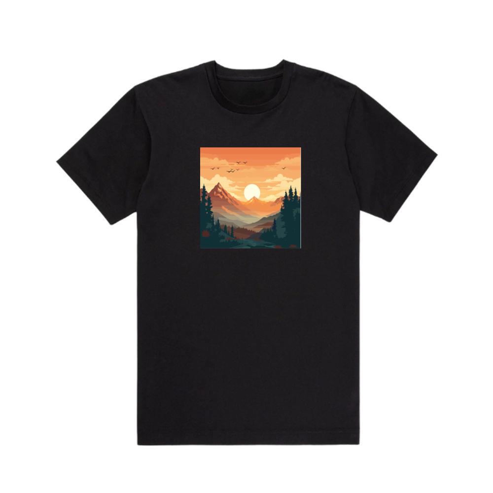 The Amber Ascent of the Alpine Aura T-Shirts