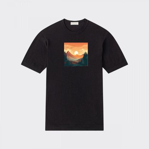 The Amber Ascent of the Alpine Aura T-Shirts