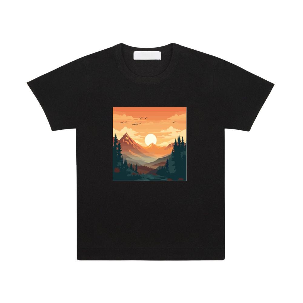 The Amber Ascent of the Alpine Aura T-Shirts