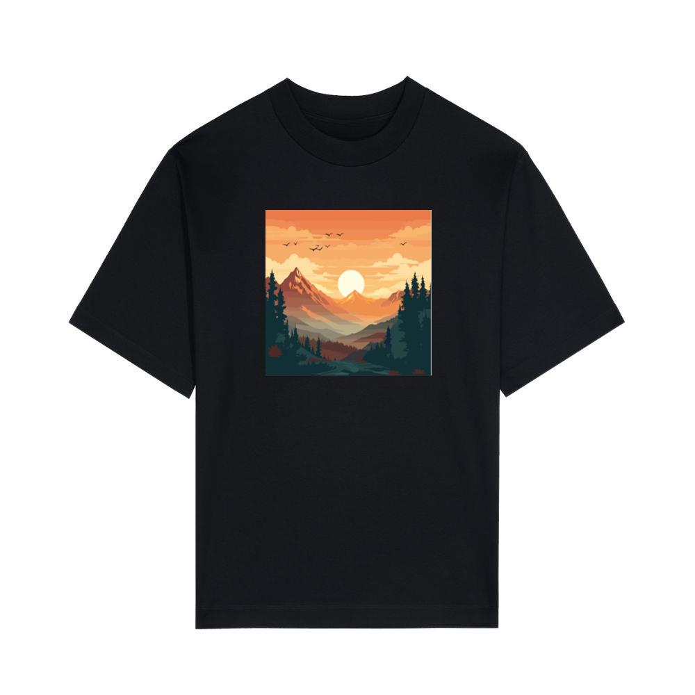 The Amber Ascent of the Alpine Aura T-Shirts