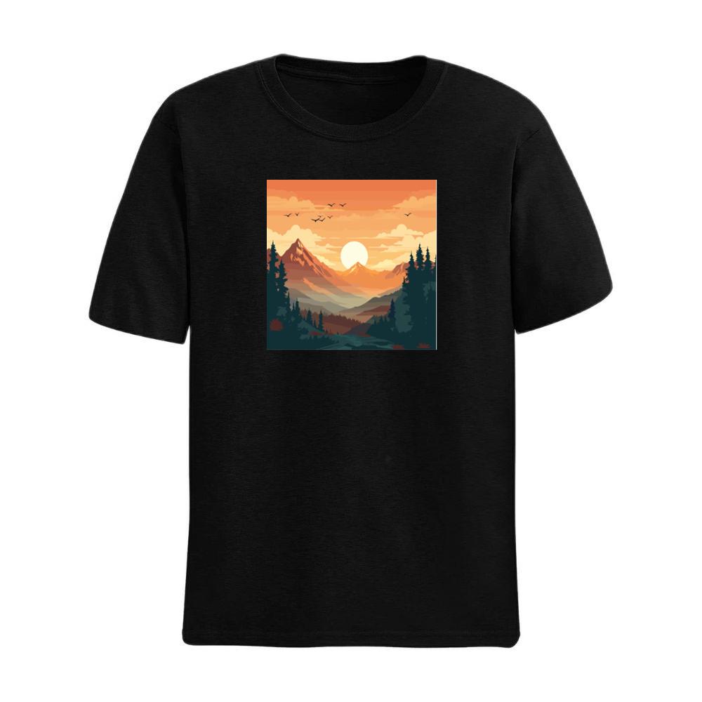 The Amber Ascent of the Alpine Aura T-Shirts
