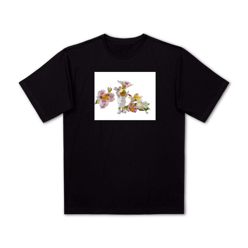 The Astronaut's Floral Encounter T-Shirts