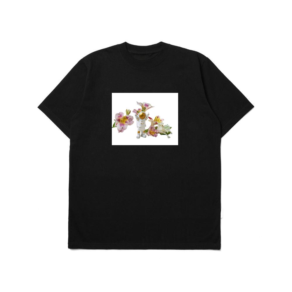 The Astronaut's Floral Encounter T-Shirts