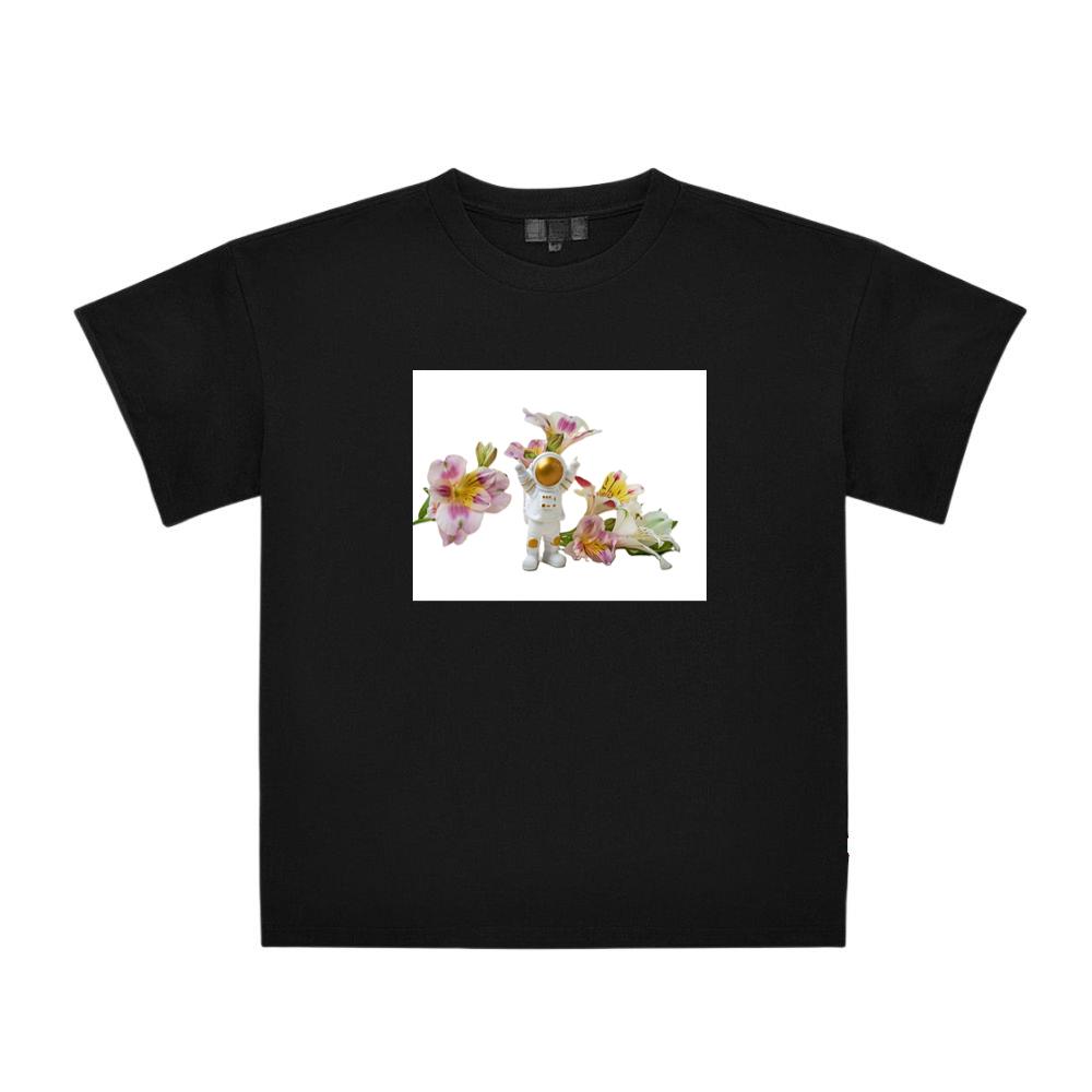 The Astronaut's Floral Encounter T-Shirts