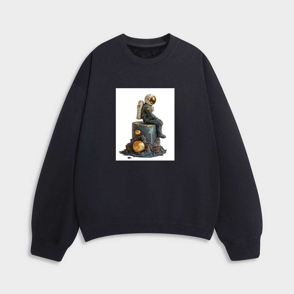 The Astronaut's Planetary Perch Sweatshirt