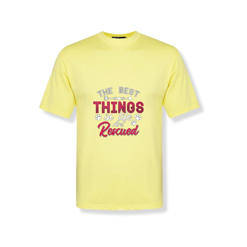 The Best Things in Life Are Rescued Adopt Animal Rescuer Gift T-Shirts