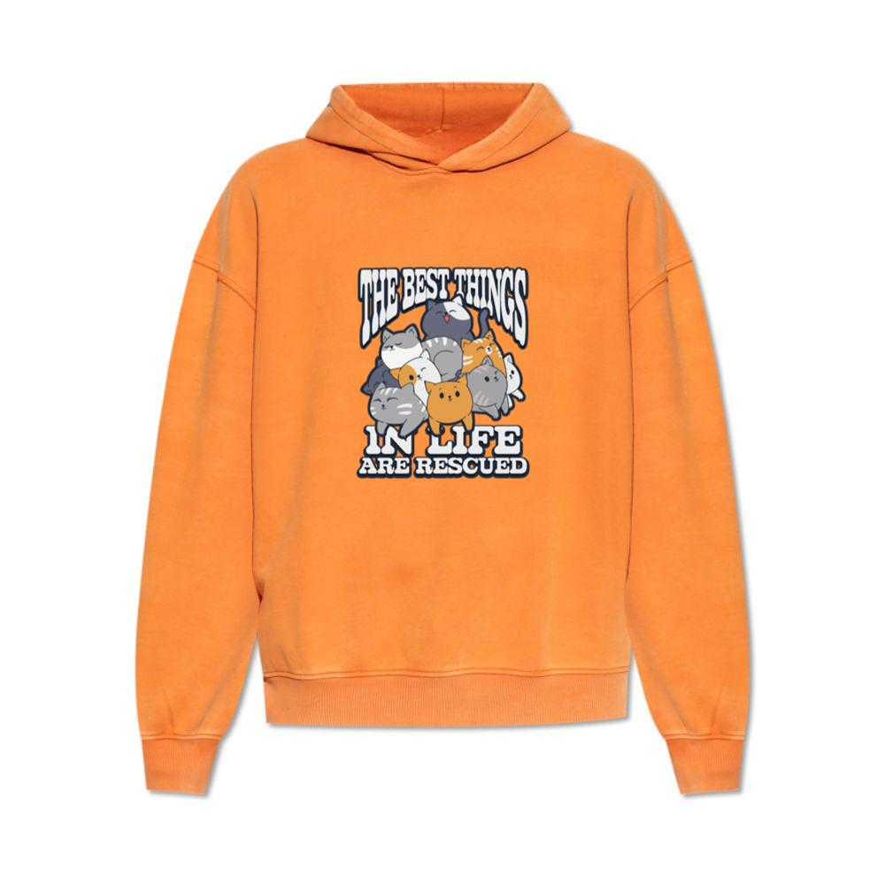 The Best Things in Life Are Rescued Animal Adoption Design Hoodie