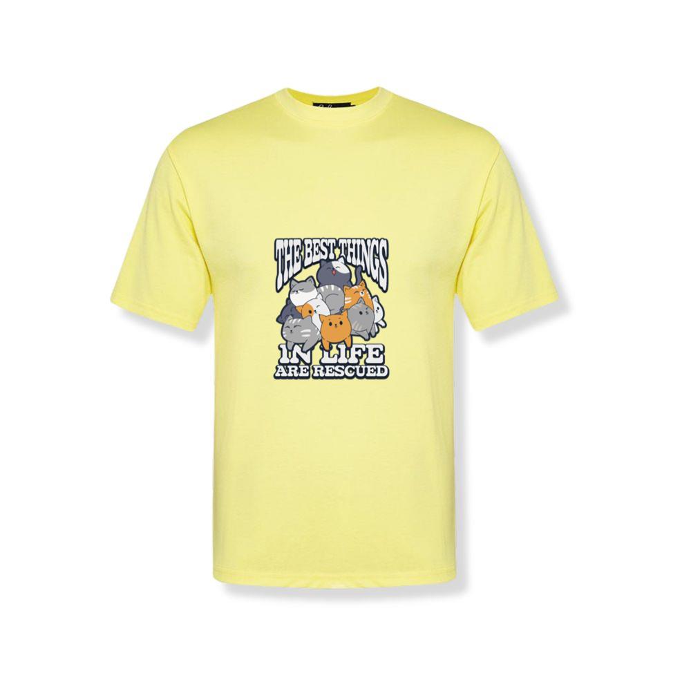 The Best Things in Life Are Rescued Animal Adoption Design T-Shirts