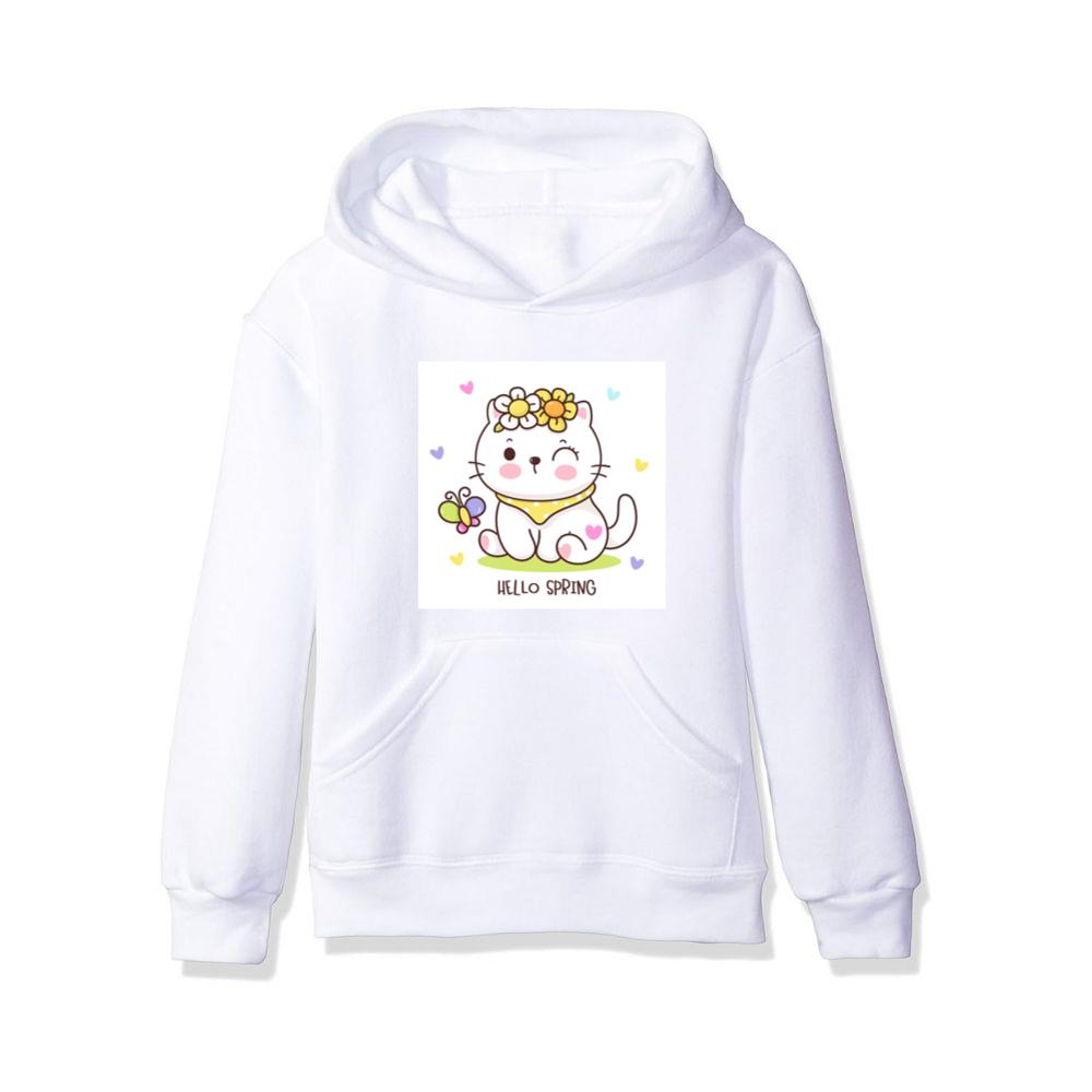 The Cat's Spring Greeting Hoodies