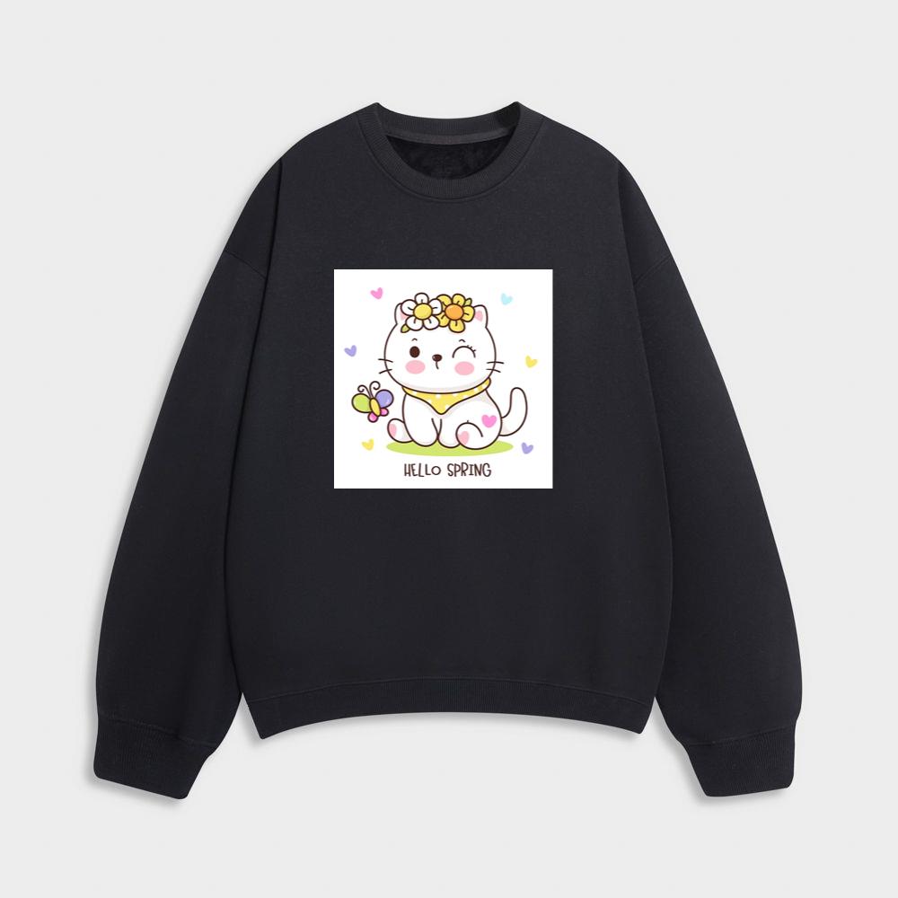 The Cat's Spring Greeting Sweatshirt
