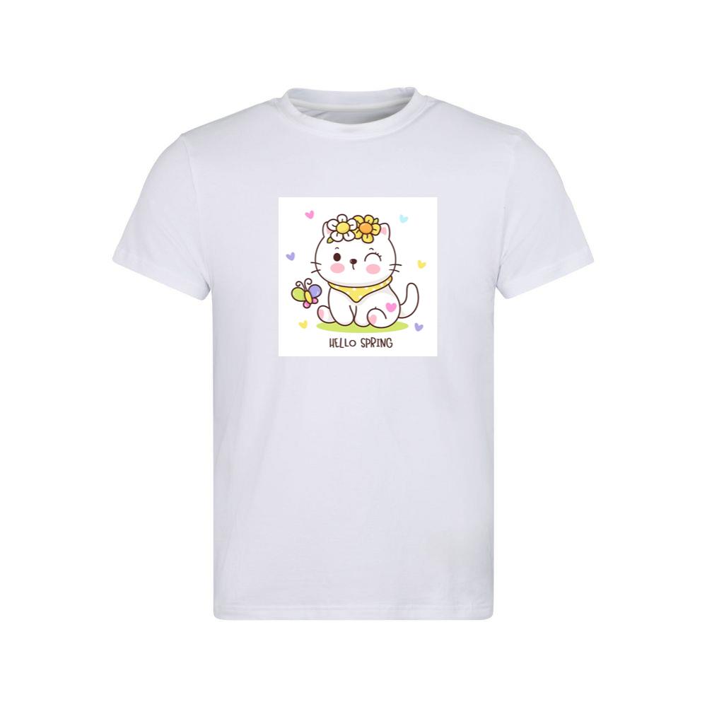 The Cat's Spring Greeting T-Shirts
