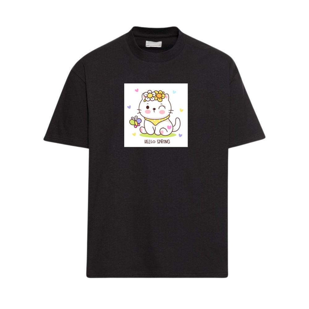 The Cat's Spring Greeting T-Shirts