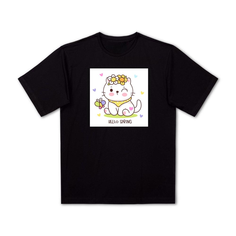 The Cat's Spring Greeting T-Shirts