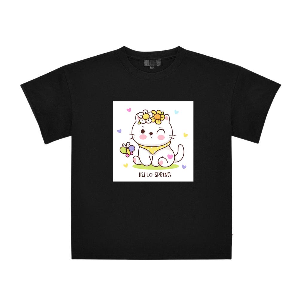 The Cat's Spring Greeting T-Shirts