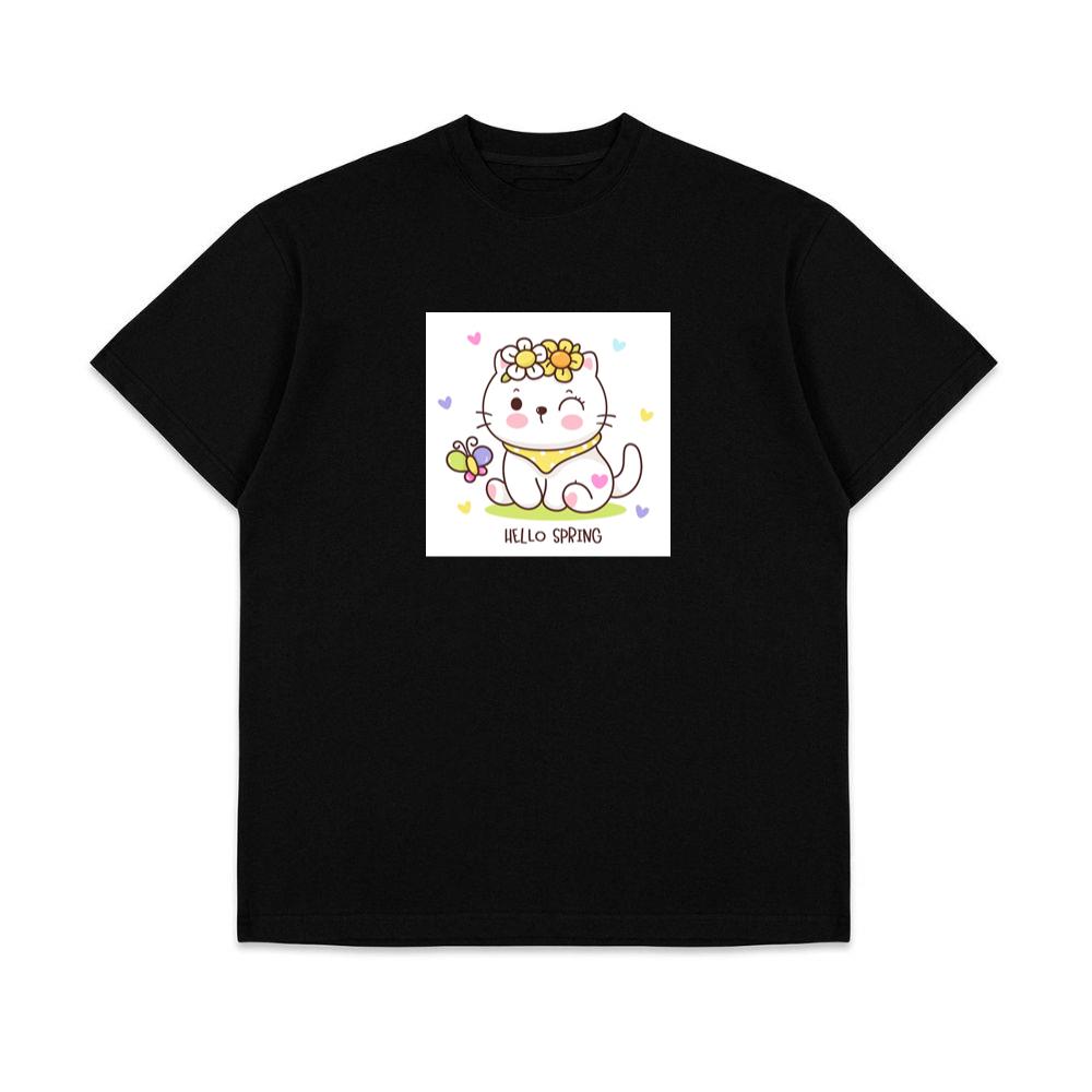 The Cat's Spring Greeting T-Shirts