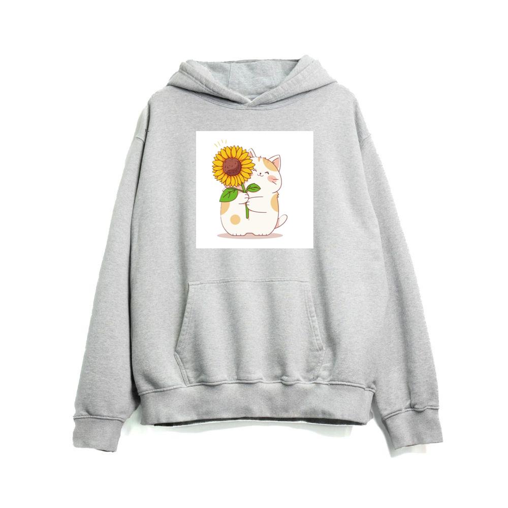 The Cat's Sunflower Gift Hoodies
