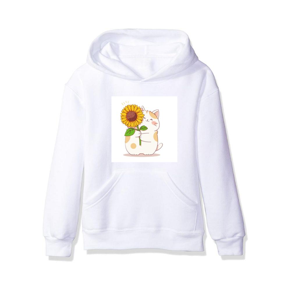 The Cat's Sunflower Gift Hoodies