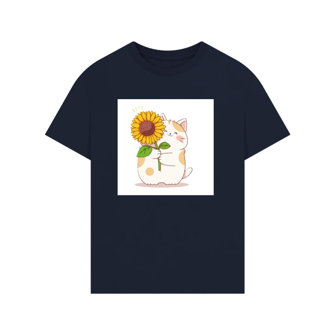 The Cat's Sunflower Gift T-Shirt