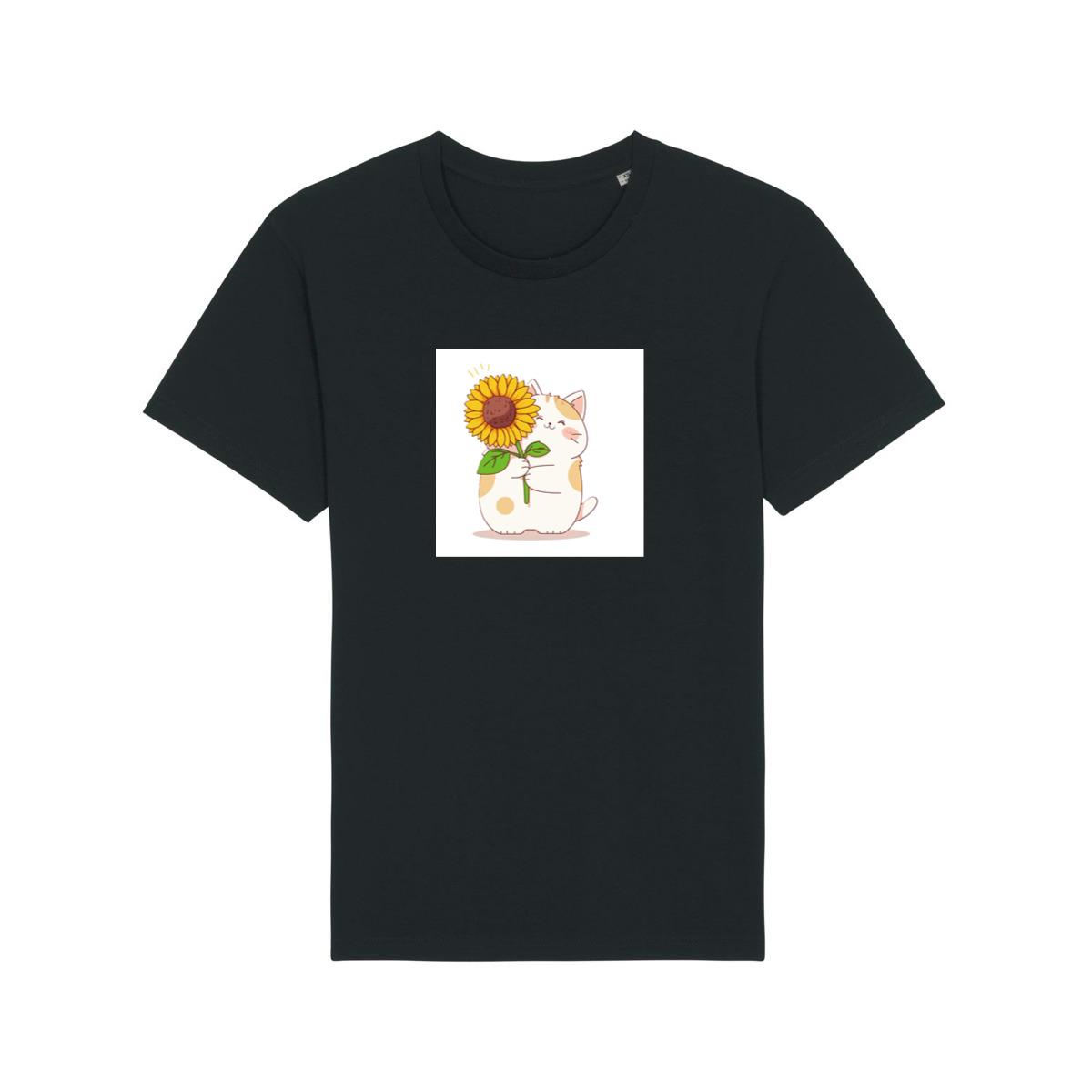 The Cat's Sunflower Gift T-Shirts