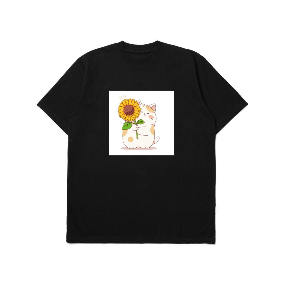The Cat's Sunflower Gift T-Shirts