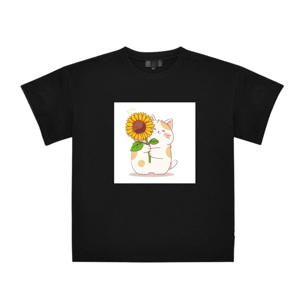 The Cat's Sunflower Gift T-Shirts