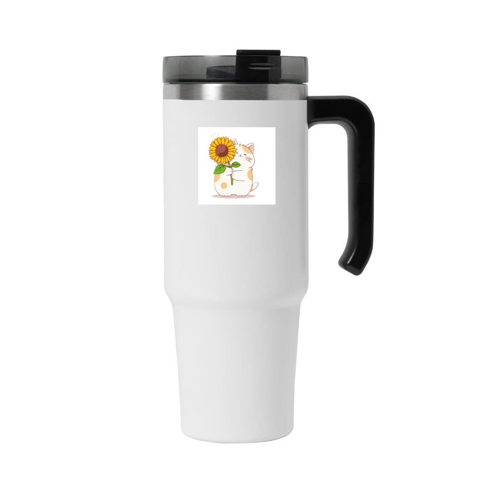 The Cat's Sunflower Gift Tumbler