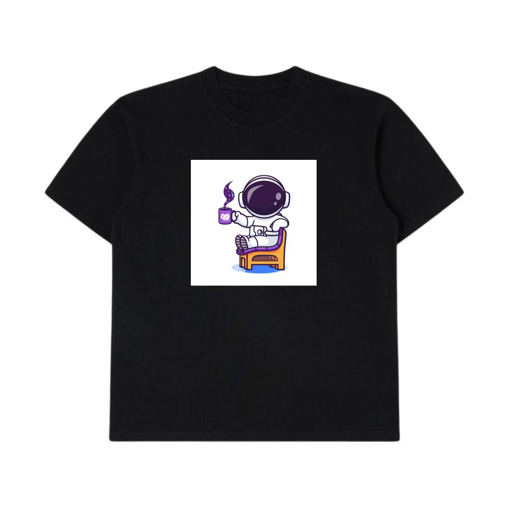 The Cosmic Caffeine Connoisseur's Contemplative Calm T-Shirts