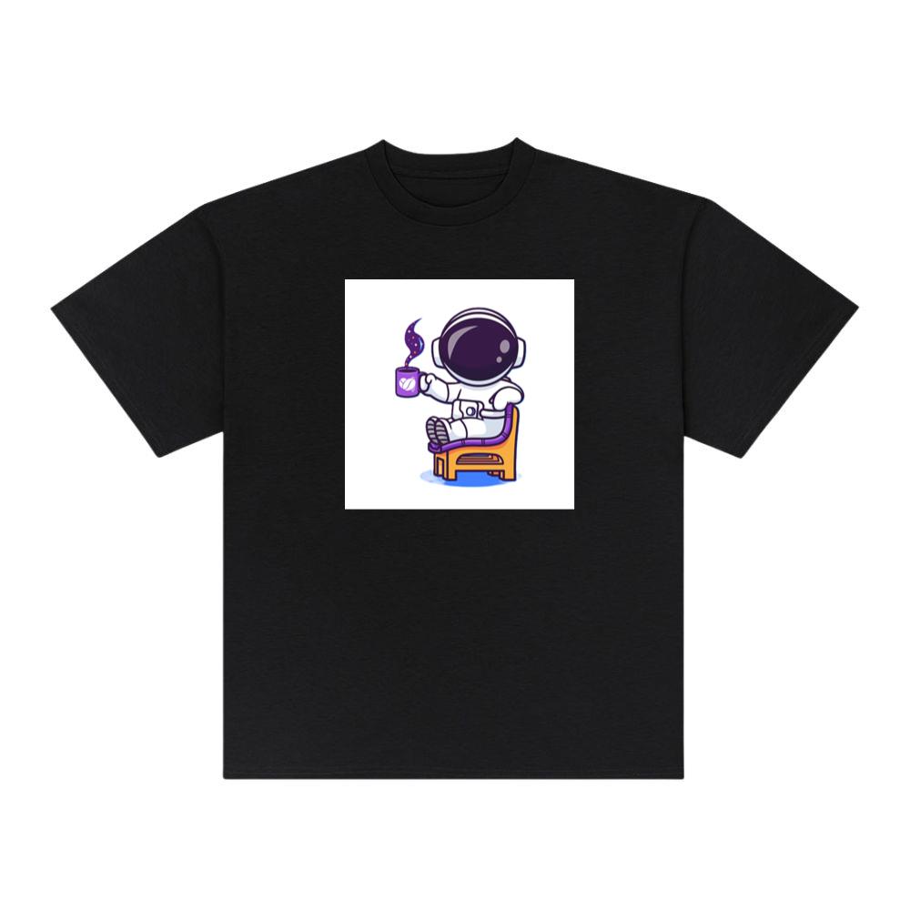The Cosmic Caffeine Connoisseur's Contemplative Calm T-Shirts
