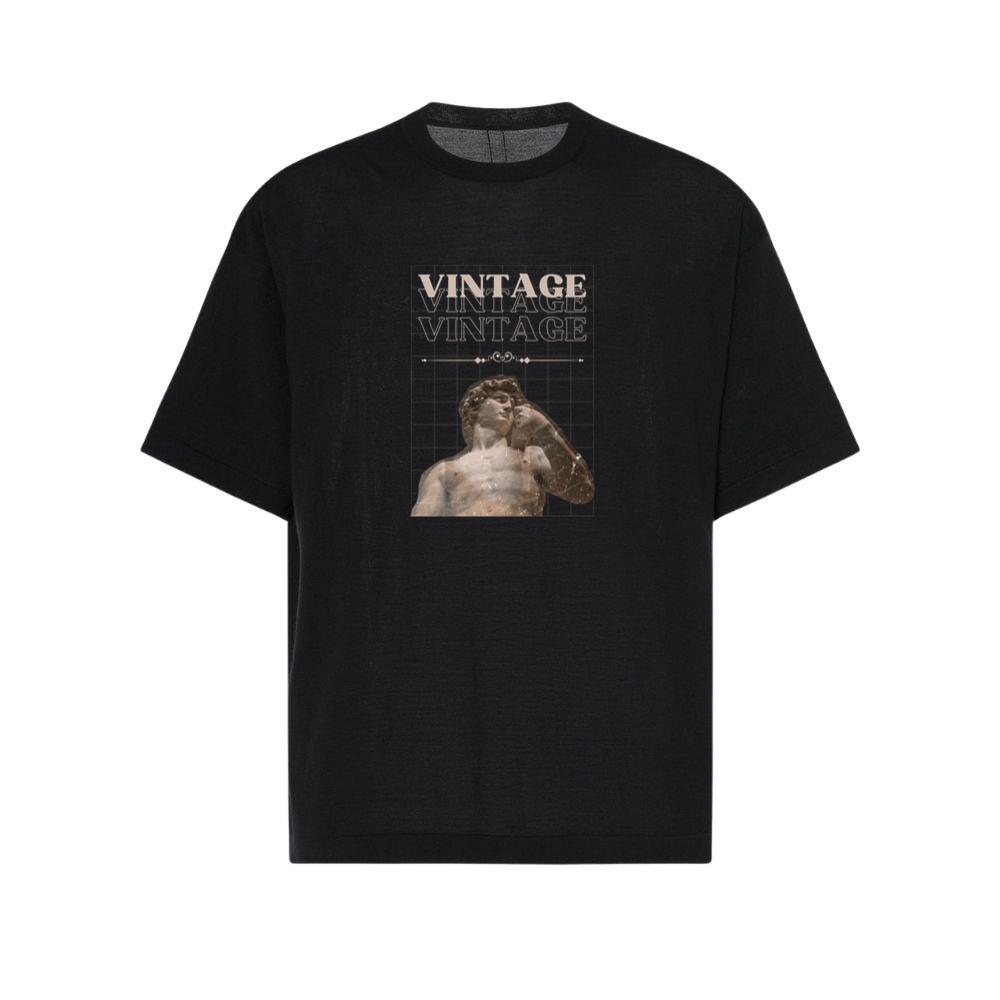 The Creation of Adam Statue Vintage Casual Wear Top TShirts Parentins