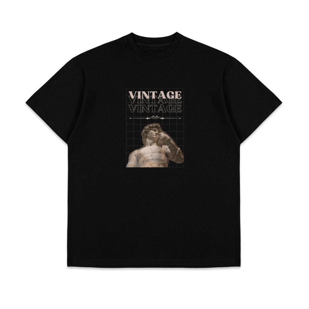 The Creation of Adam Statue Vintage Casual Wear Top T-Shirts