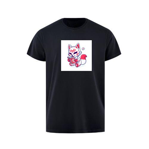 The Crimson Crested Kitsune's Literary Leap into Lore T-Shirts