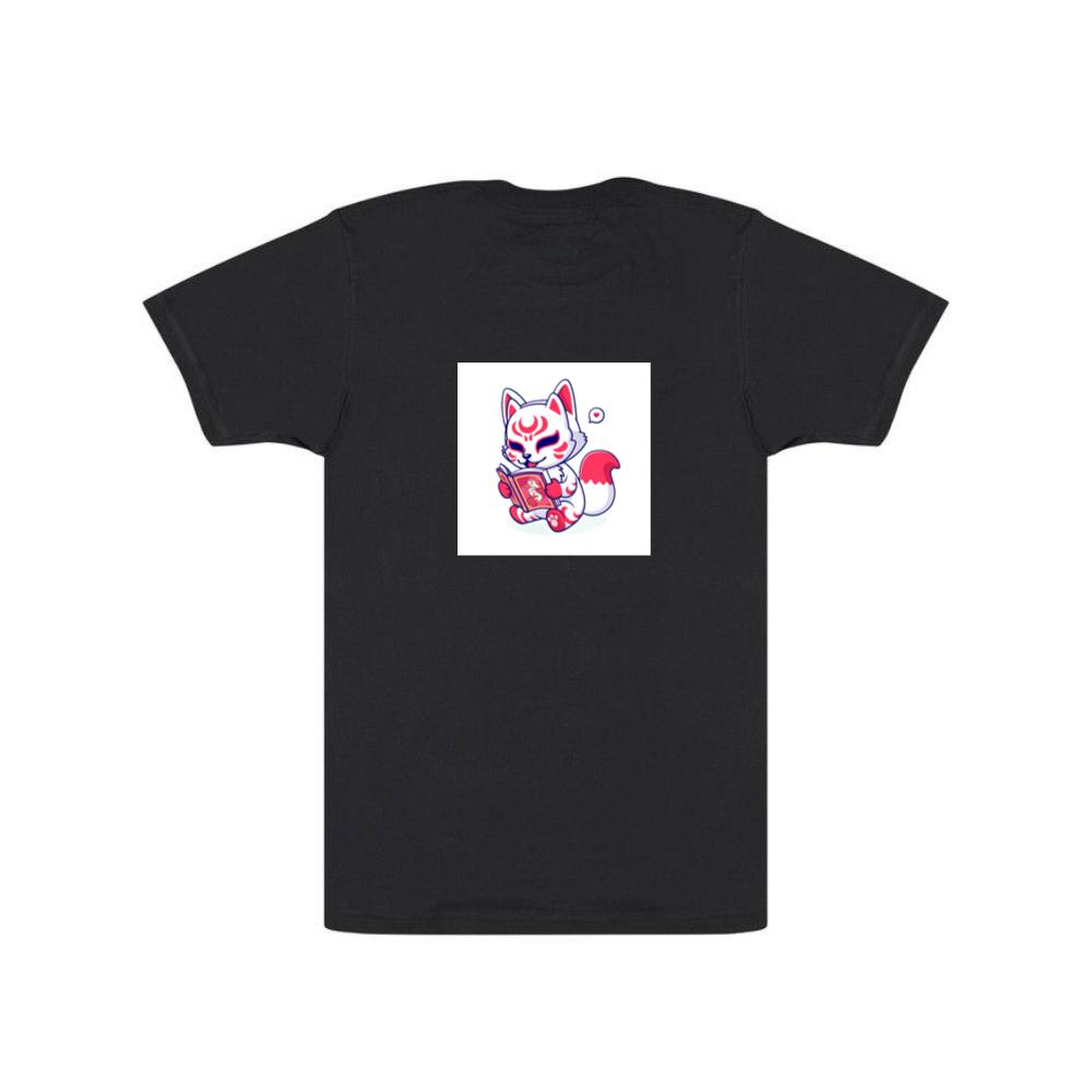 The Crimson Crested Kitsune's Literary Leap into Lore T-Shirts