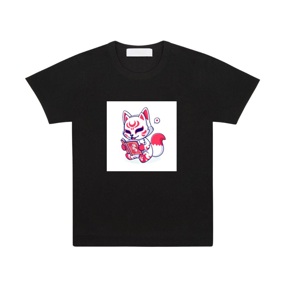 The Crimson Crested Kitsune's Literary Leap into Lore T-Shirts