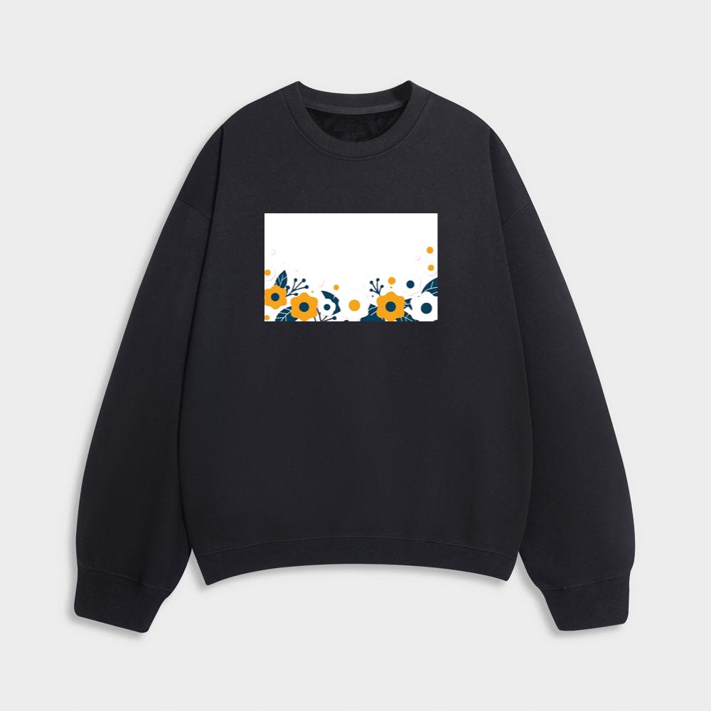 The Dark Leaf and Sunny Bloom Border Sweatshirt