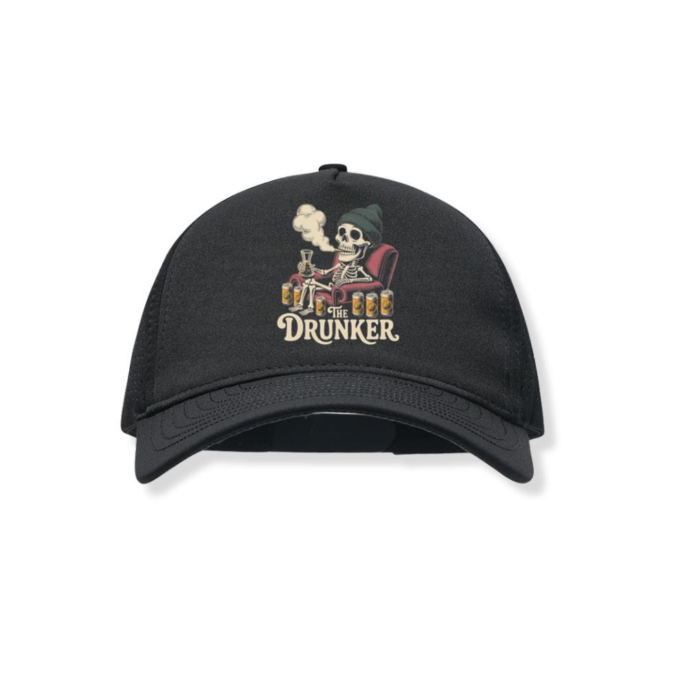 The Drunker Skeleton Beer Mug Design Black Hat