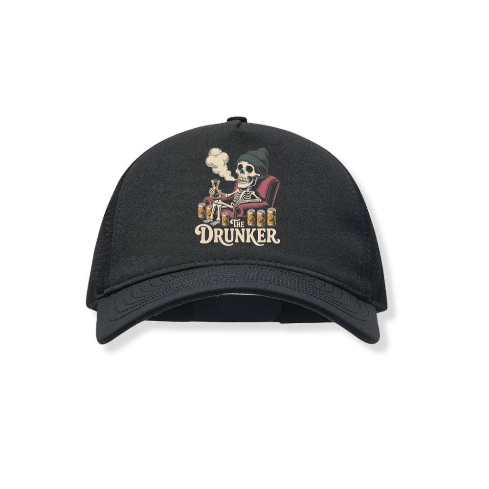 The Drunker Skeleton Beer Mug Design Black Hat