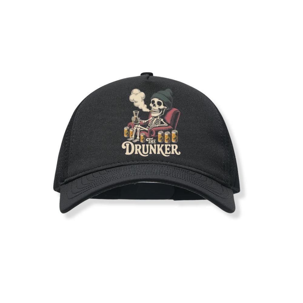 The Drunker Skeleton Beer Mug Design Black Hat