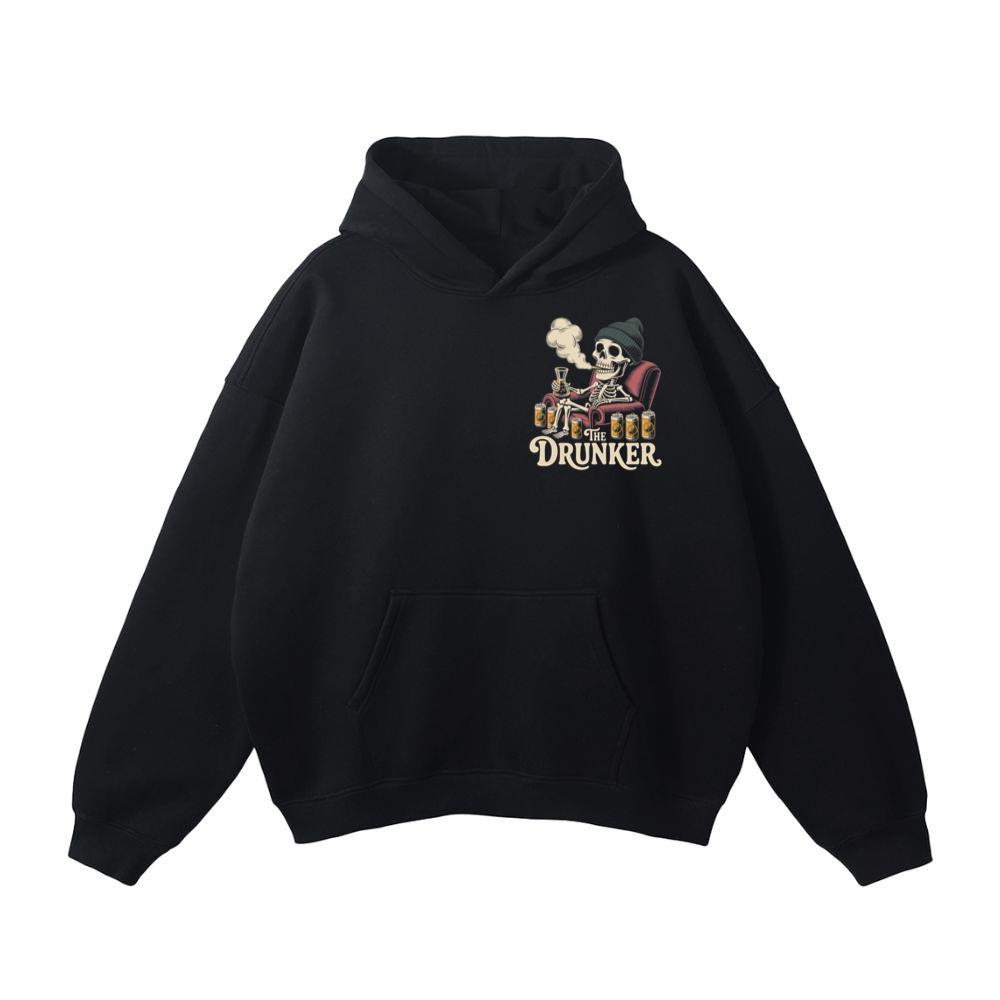 The Drunker Skeleton Beer Mug Design Hoodie