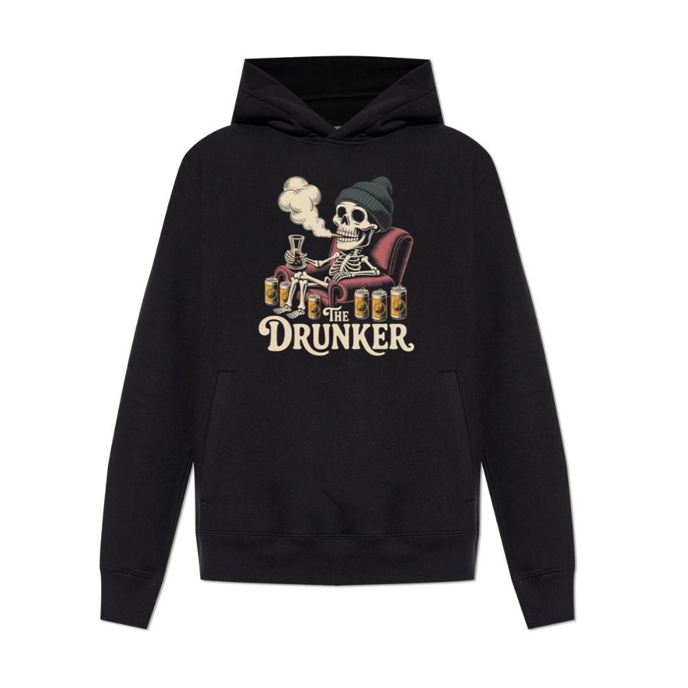 The Drunker Skeleton Beer Mug Design Hoodies