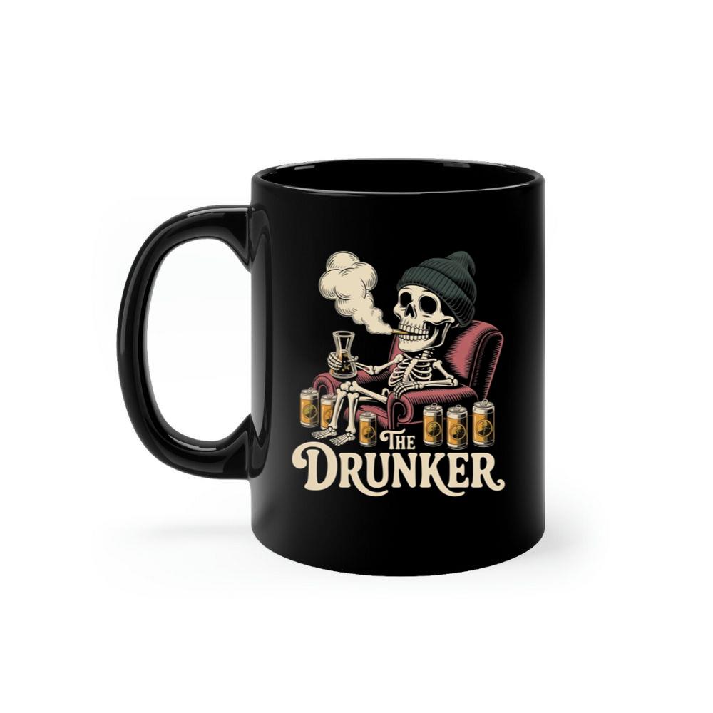 The Drunker Skeleton Beer Mug Design Mug