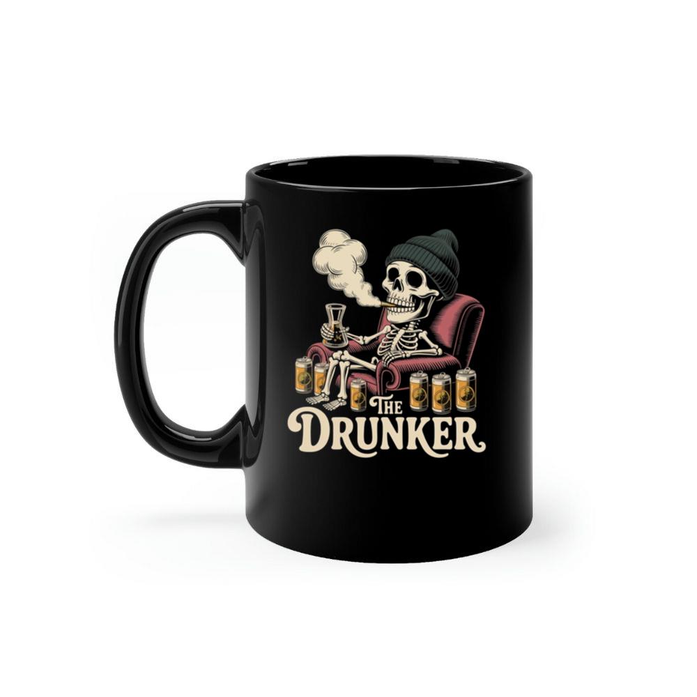 The Drunker Skeleton Beer Mug Design Mug